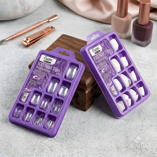 Professional Nail Tips - 100 Pcs